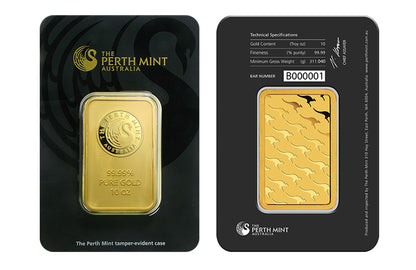 10 oz Gold Perth Mint Bars