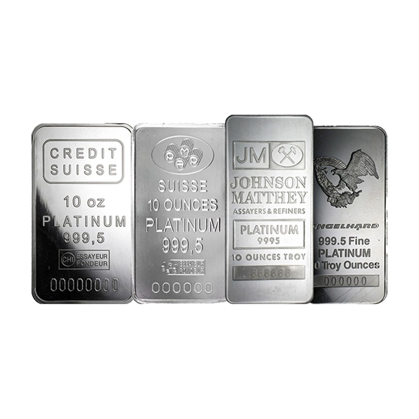10 oz Platinum Bars