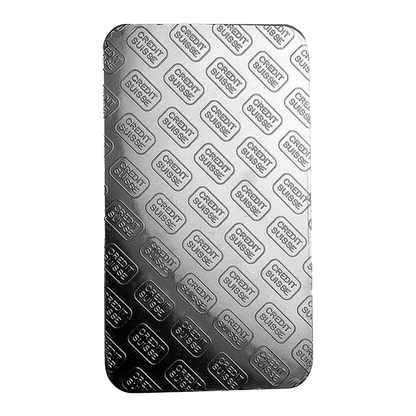 10 oz Platinum Credit Suisse Bars (w/assay certificate)