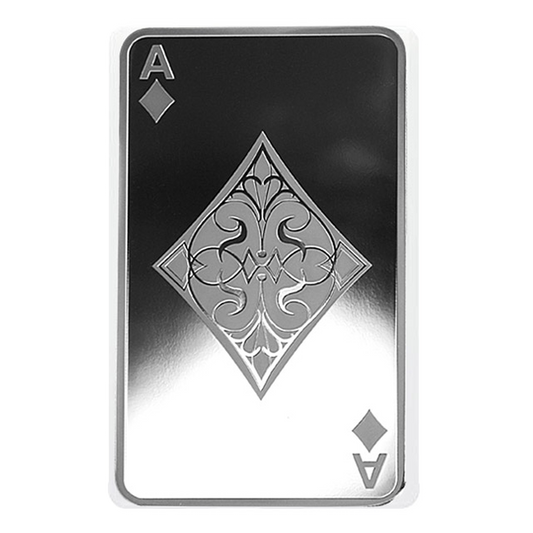 Buy 10 oz Silver Ace of Diamonds Bar .9999