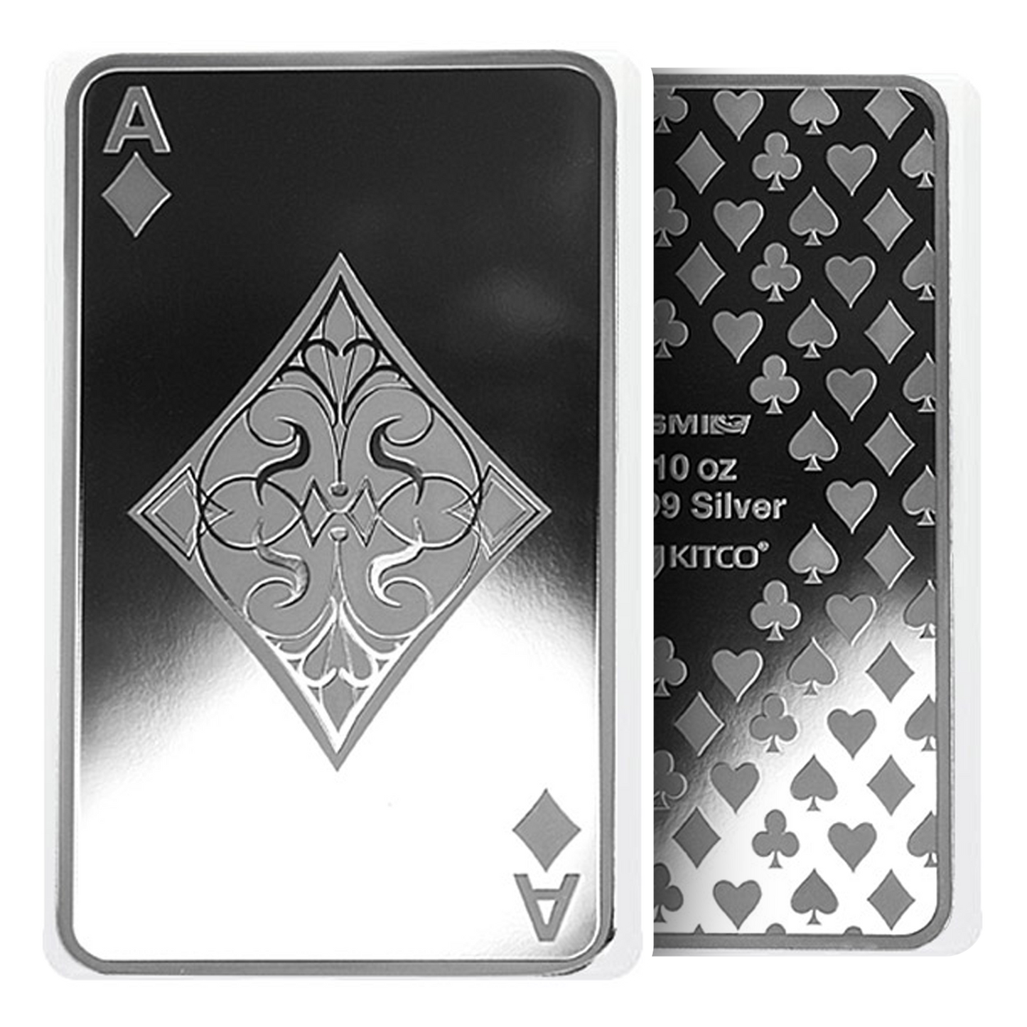 Buy 10 oz Silver Ace of Diamonds Bar .9999 {CAN: Shipping week of August 17}