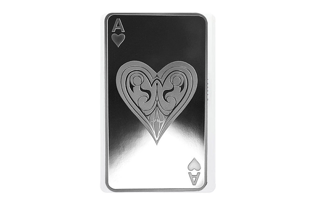 Buy 10 oz Silver Ace of Hearts Bar .9999