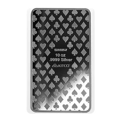 Buy 10 oz Silver Ace of Hearts Bar .9999 {CAN: Shipping week of August 17}