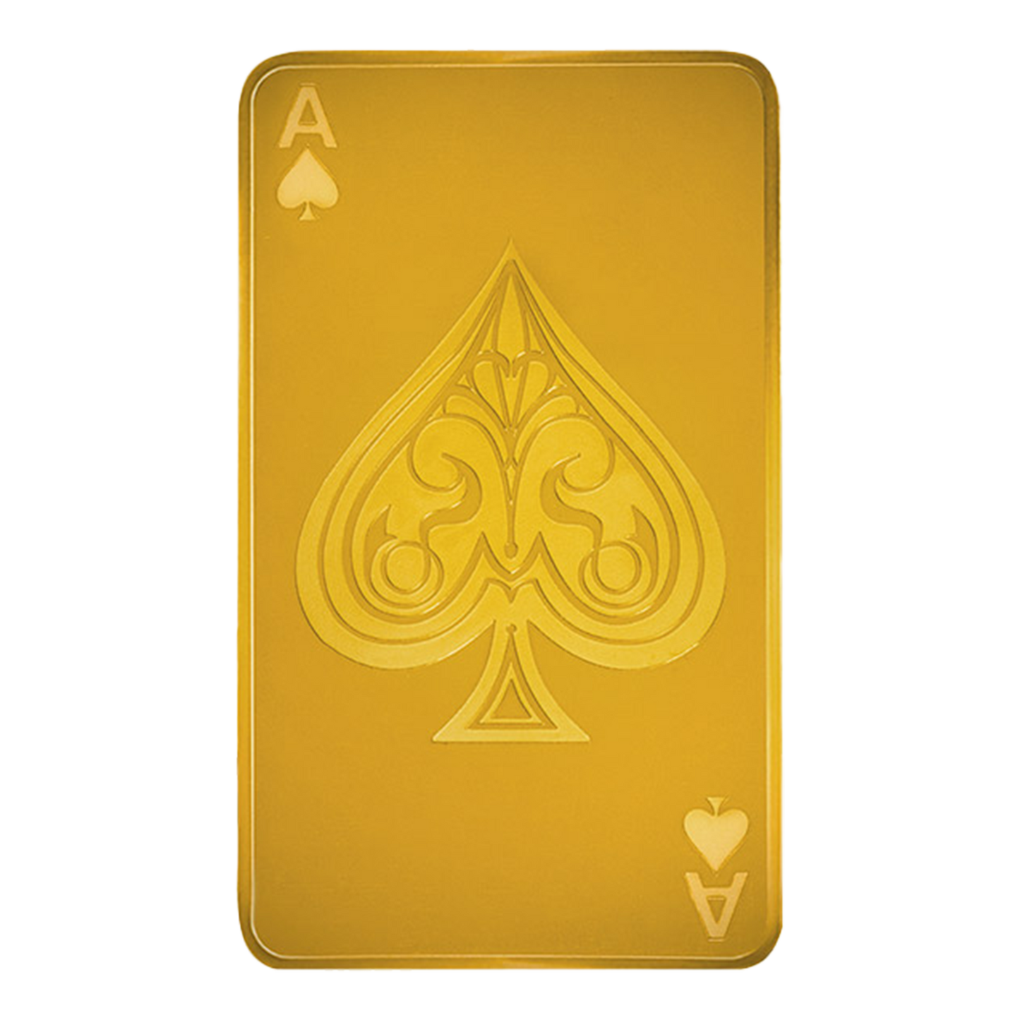 Buy 10 oz Silver Ace of Spades Bar (.9999) 24K Gold Plated {CAN: Shipping week of August 17}