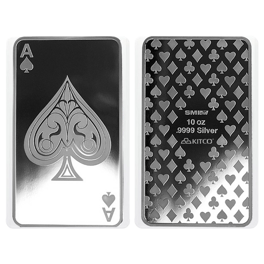 Buy 10 oz Silver Ace of Spades Bar .9999