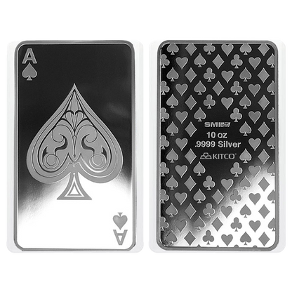 Buy 10 oz Silver Ace of Spades Bar .9999 {CAN: Shipping week of August 17}