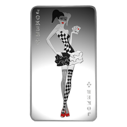 Buy 10 oz Silver Joker Girl Bar