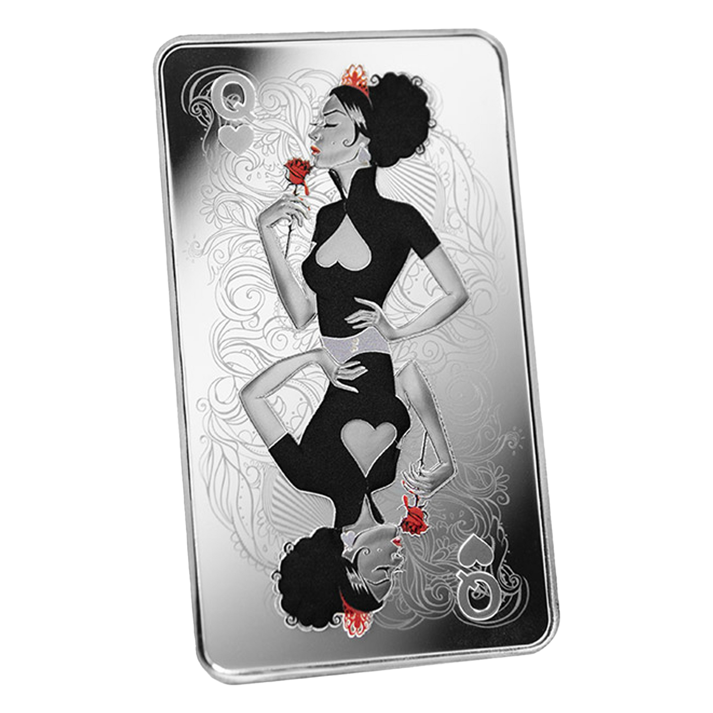 Buy 10 oz Silver Bar Queen of Hearts