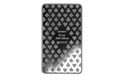 Buy 10 oz Silver Bar Queen of Hearts