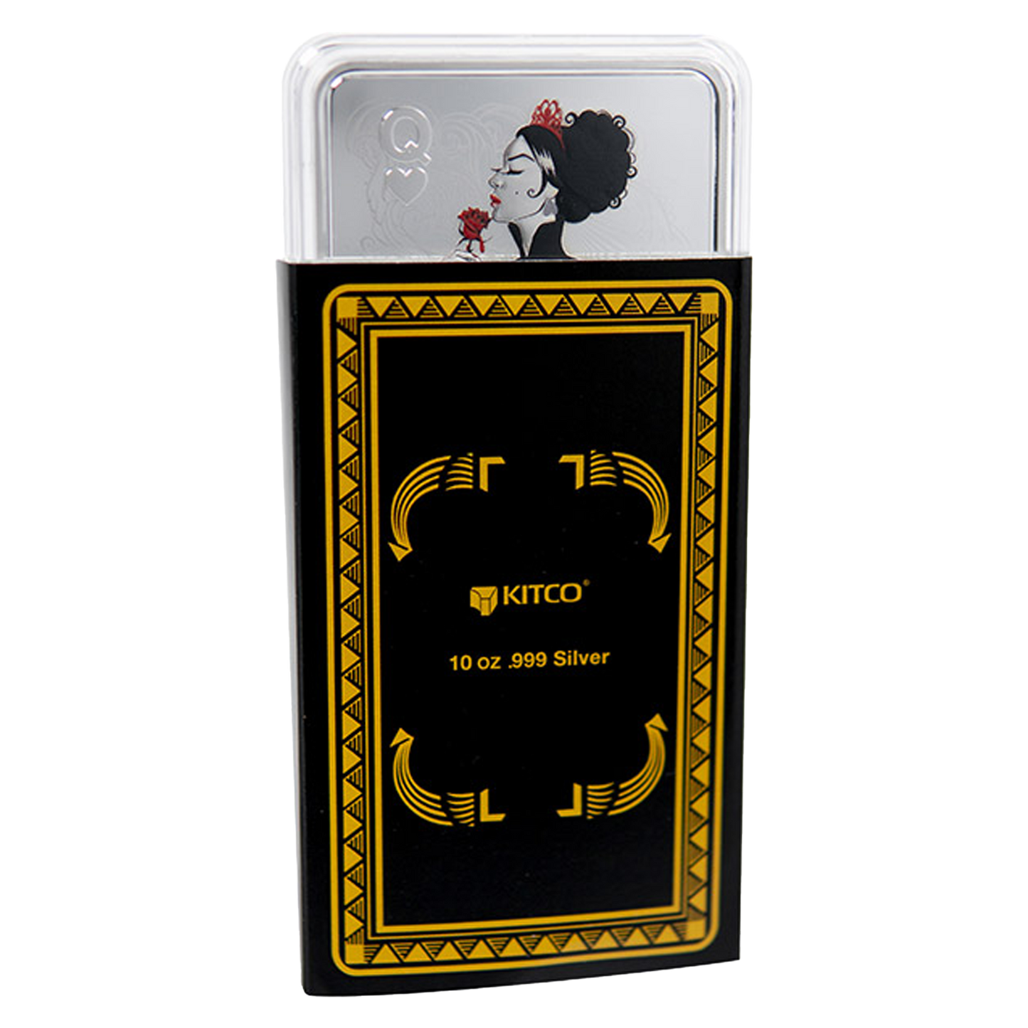Buy 10 oz Silver Bar Queen of Hearts