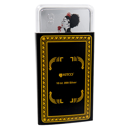 Buy 10 oz Silver Bar Queen of Hearts