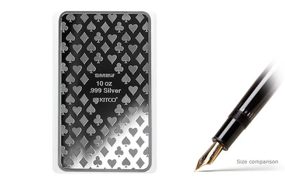 Buy 10 oz Silver Bar - Ace of Clubs