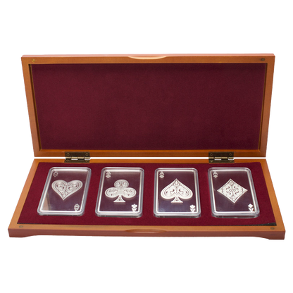 Buy 10 oz Silver Bar Set - 4 Aces
