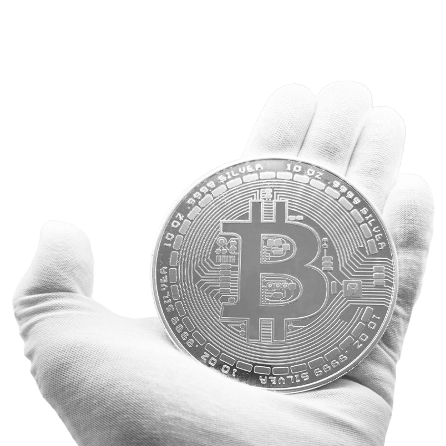 Buy 10 oz Silver Bitcoin Round .9999