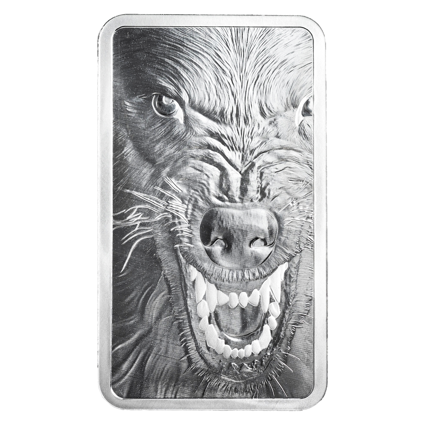 Buy 10 oz Silver Into the Wild American Wolf Bar