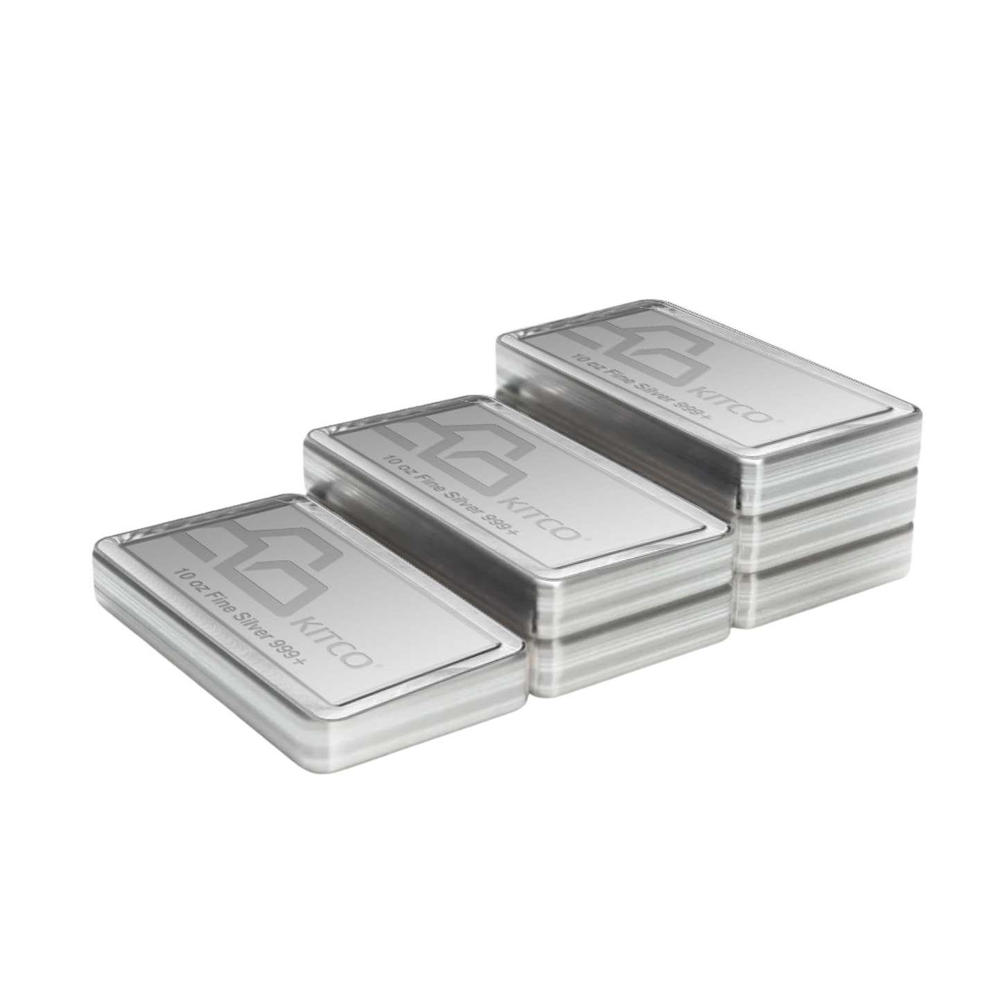 10 oz Silver Kitco Stacker Bar .999+