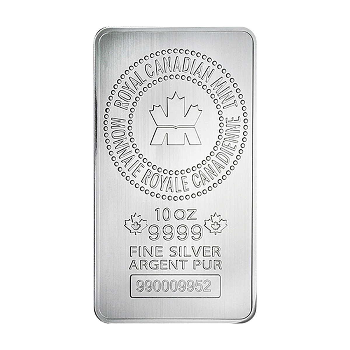 10 oz Royal Canadian Mint Silver Bars [USA: Shipping the week of Aug 10]