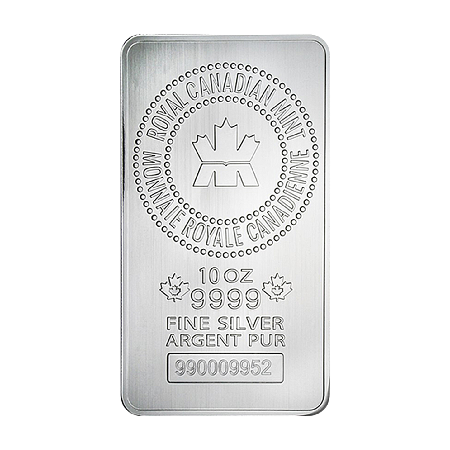 10 oz Royal Canadian Mint Silver Bars [USA: Shipping the week of Aug 10]