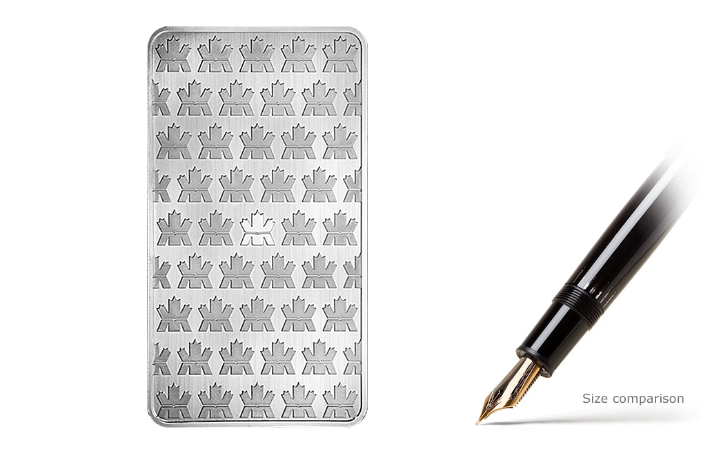 10 oz Royal Canadian Mint Silver Bars
