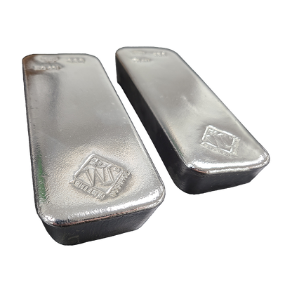 100 oz Silver Bars - Johnson Matthey | New Generation (poured)