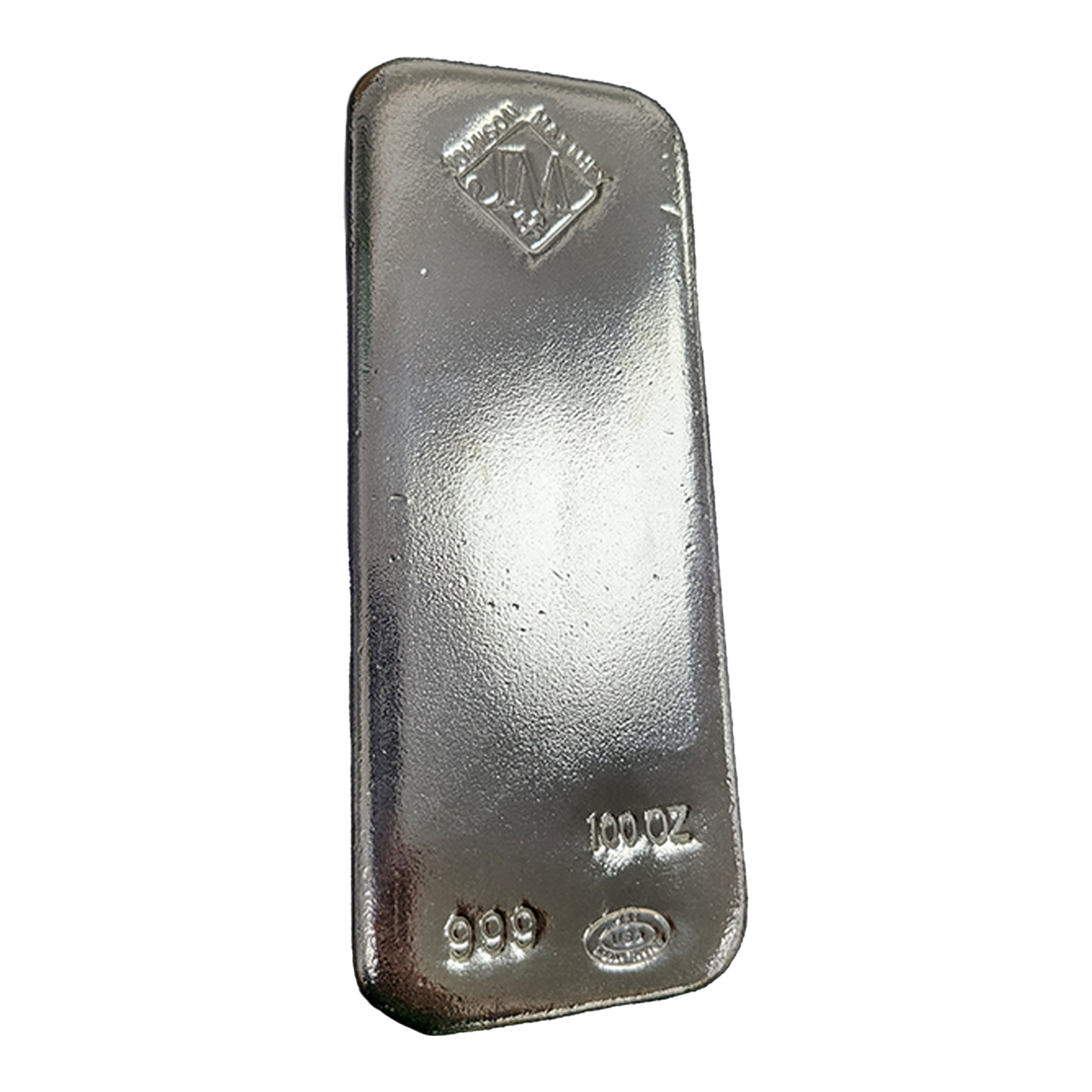 100 oz Silver Bars - Johnson Matthey | New Generation (poured)