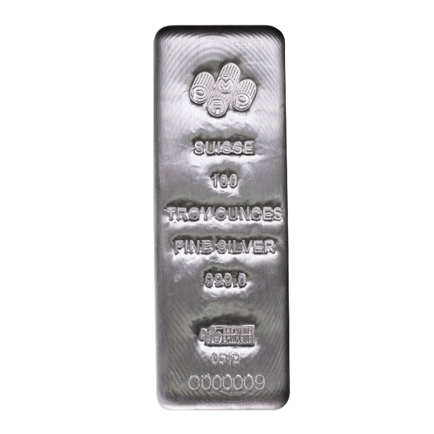 100 oz Silver Bars - PAMP Suisse (w/Assay Certificate)
