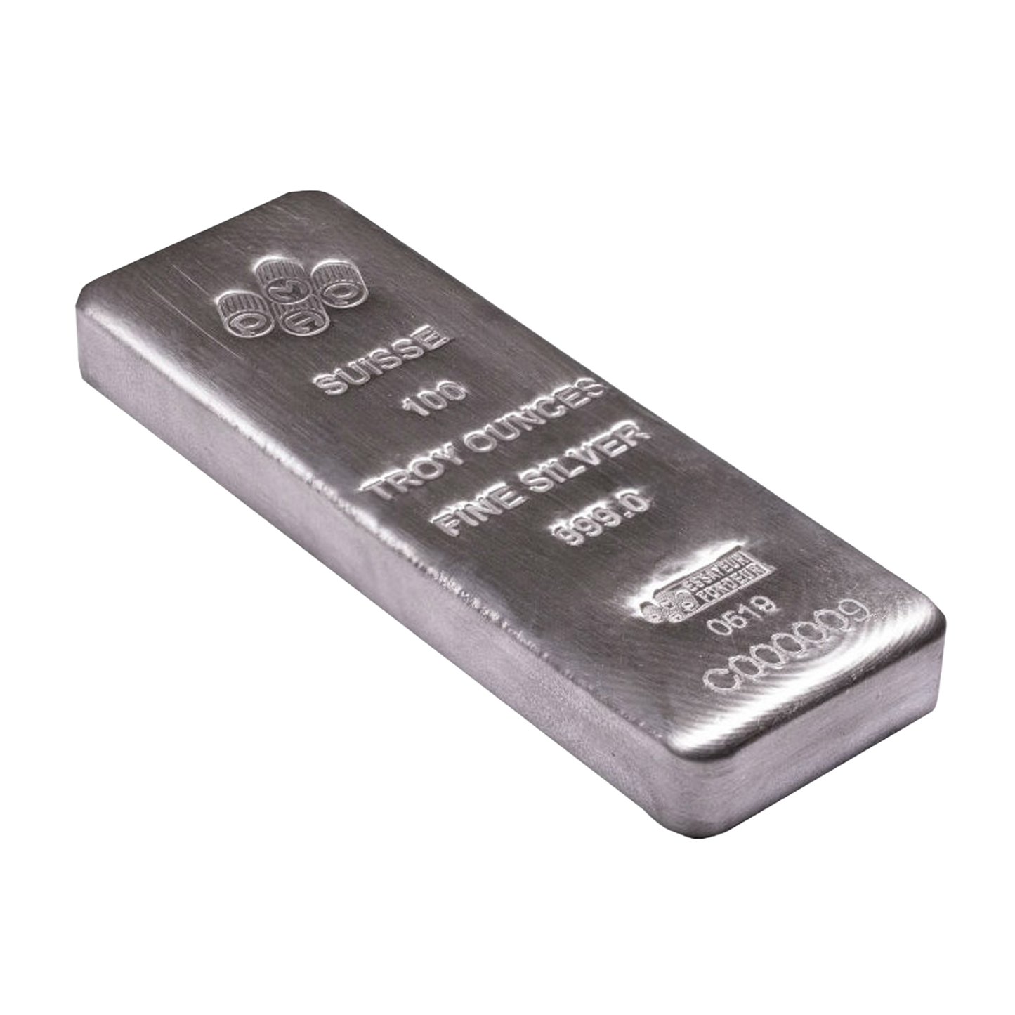 100 oz Silver Bars - PAMP Suisse (w/Assay Certificate)