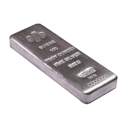 100 oz Silver Bars - PAMP Suisse (w/Assay Certificate)