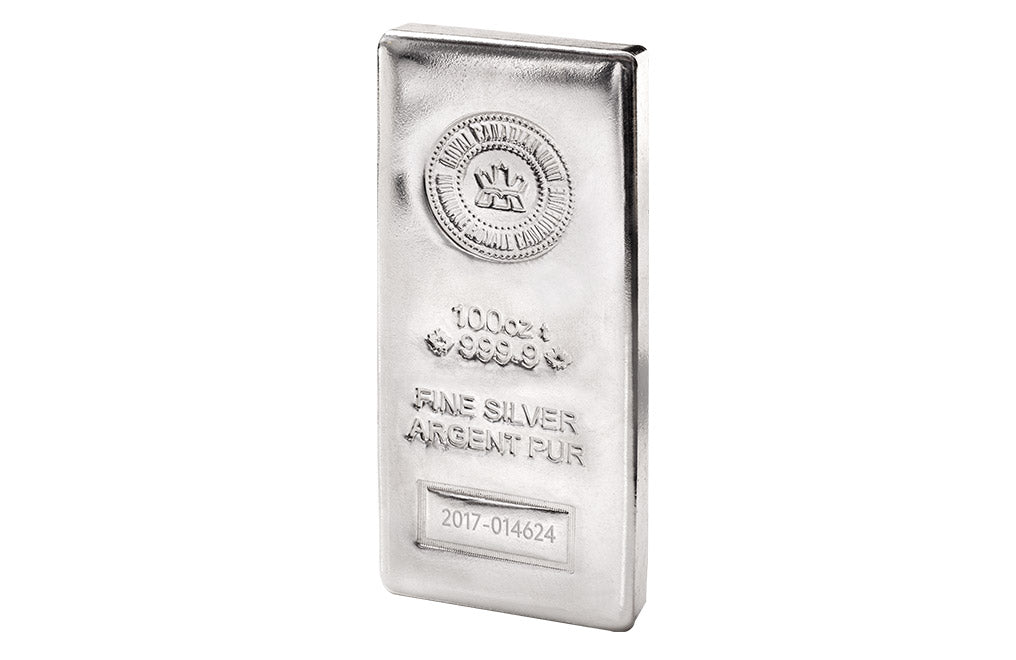 100 oz Silver Royal Canadian Mint Bar