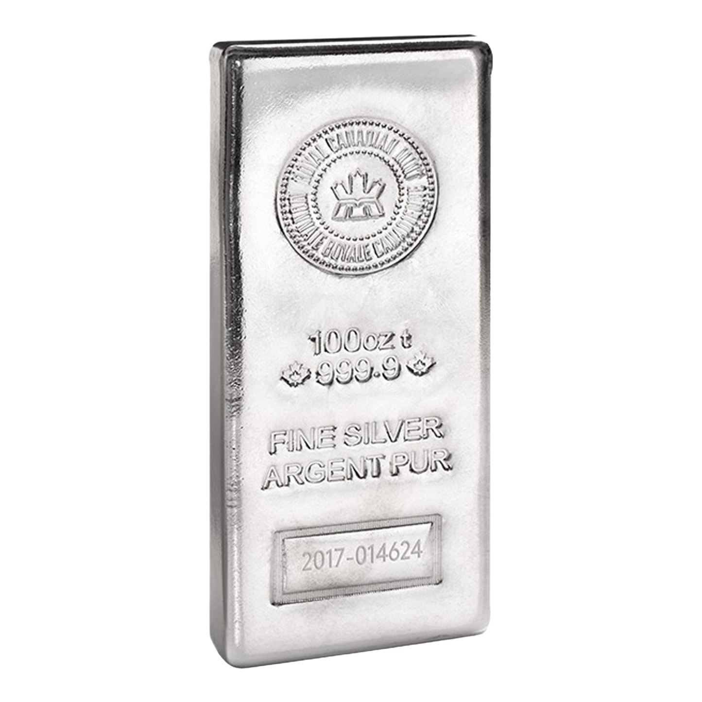100 oz Silver Royal Canadian Mint Bar