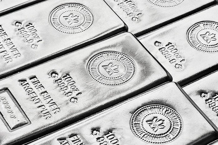 100 oz Silver Royal Canadian Mint Bar