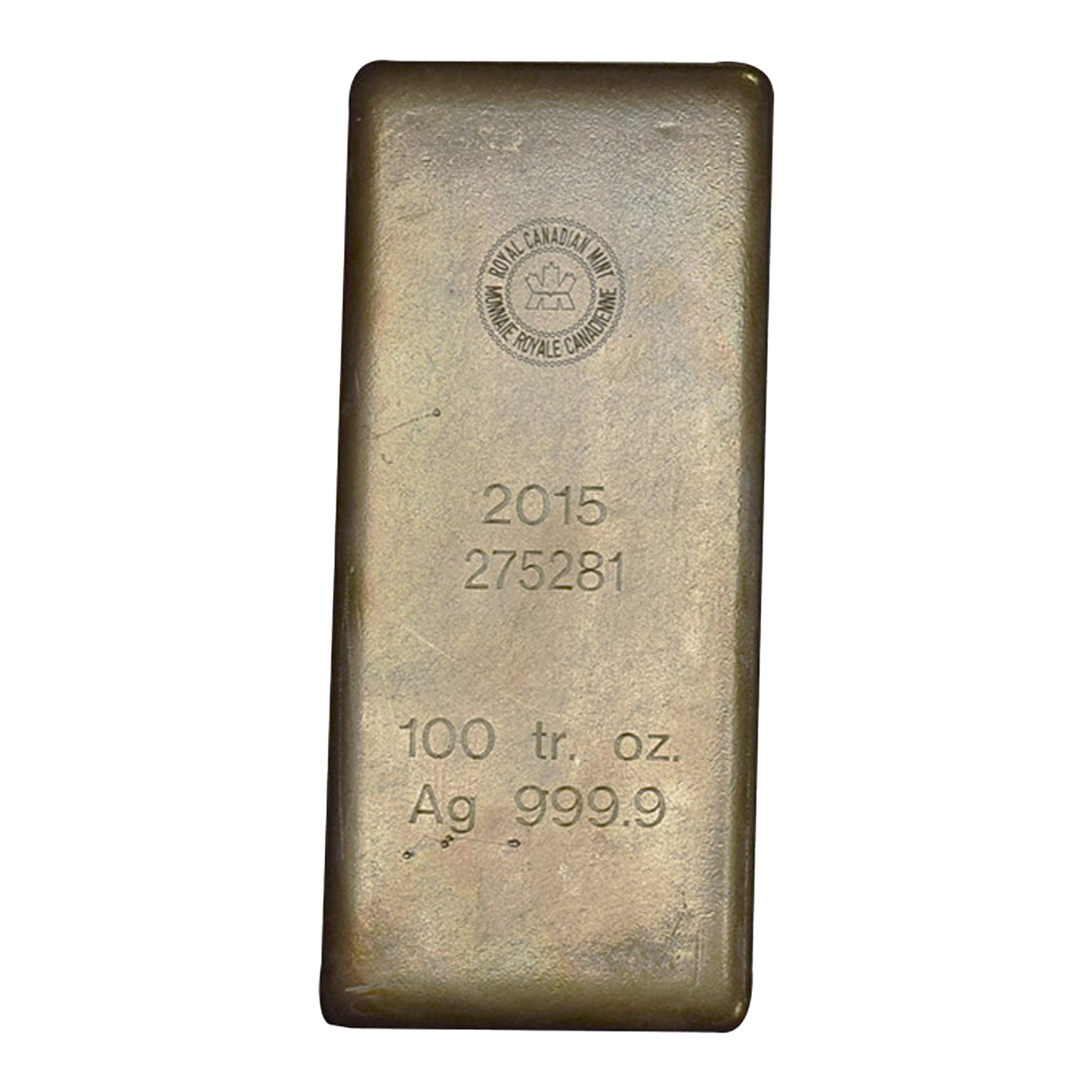 100 oz Silver Bars - Royal Canadian Mint (Previous Design) .9999 pure