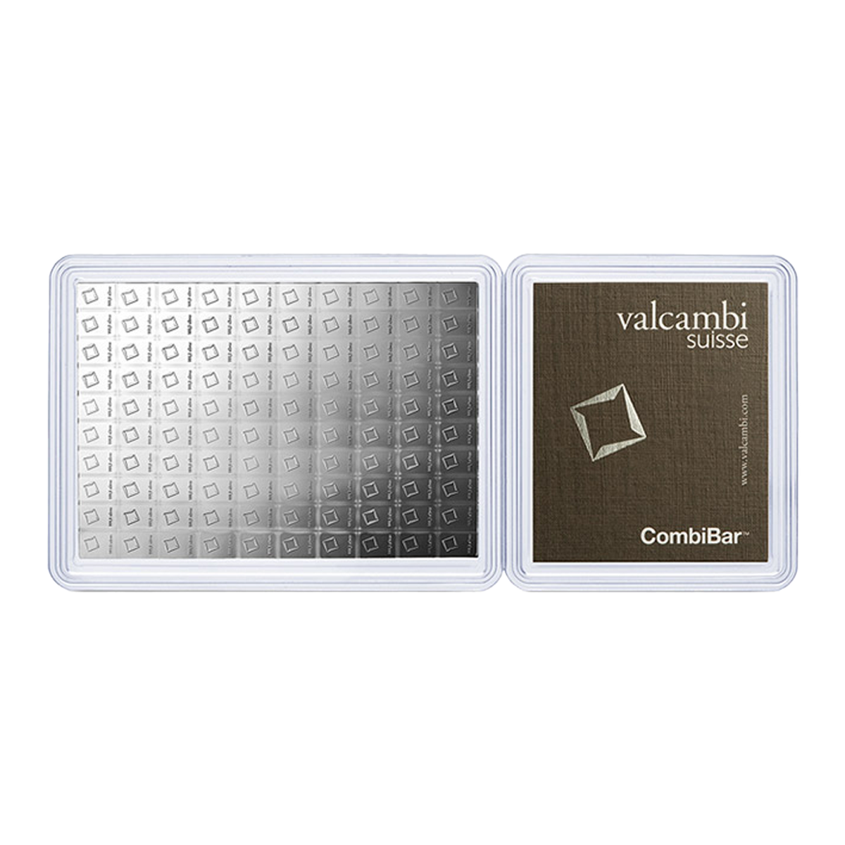 100 x 1 g Silver Valcambi CombiBar
