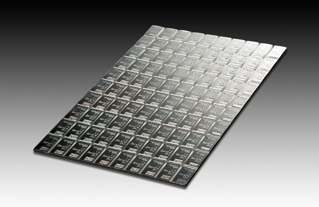 100 x 1 g Silver Valcambi CombiBar
