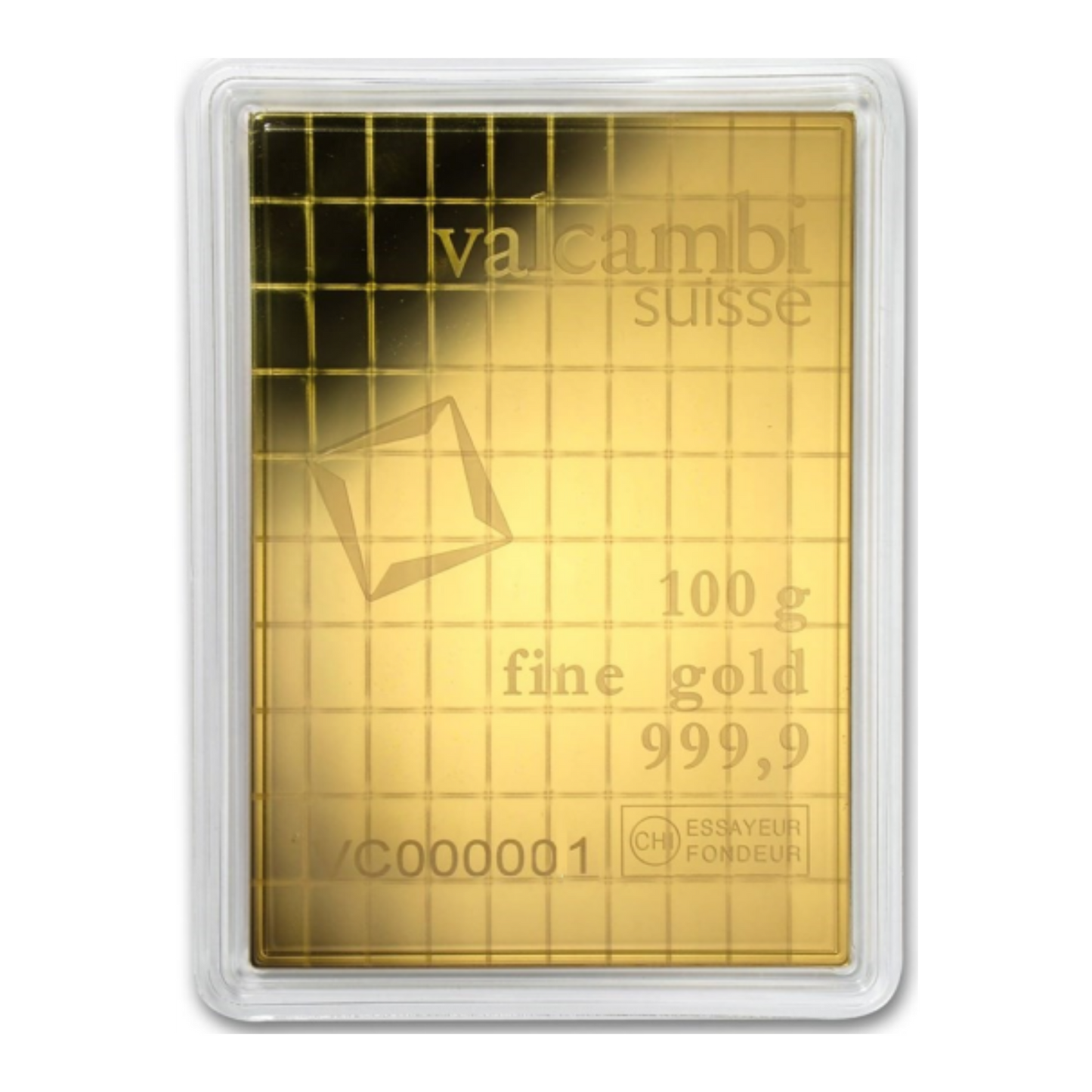 100 x 1g Gold CombiBar™ - Valcambi Suisse (w/ assay)