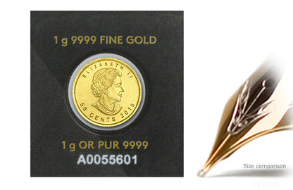 1 gram Gold MapleGram Coins (Random Year)