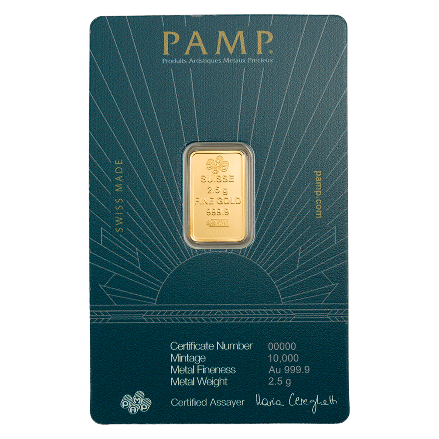 Buy 2.5 g Gold Lady of Liberty Bar