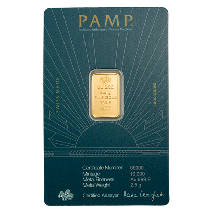 Buy 2.5 g Gold Lady of Liberty Bar