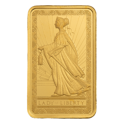 Buy 2.5 g Gold Lady of Liberty Bar