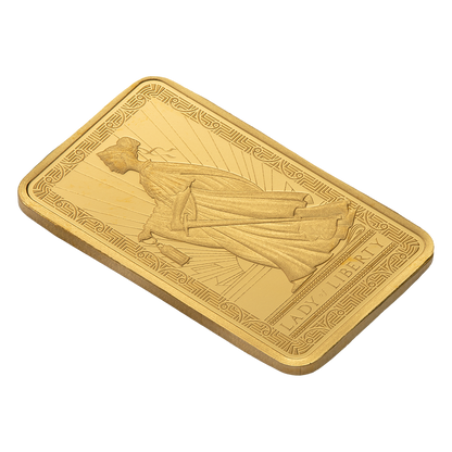 Buy 2.5 g Gold Lady of Liberty Bar