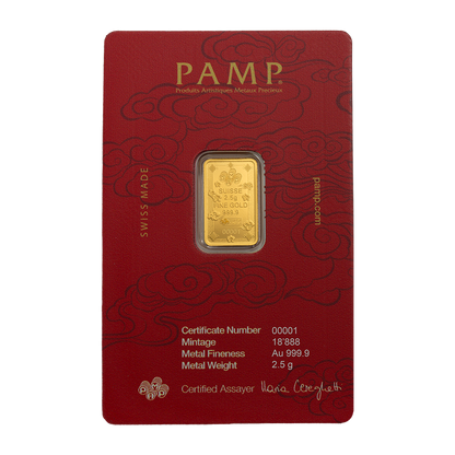 Buy 2.5 g PAMP Gold Lucky Cat Bar