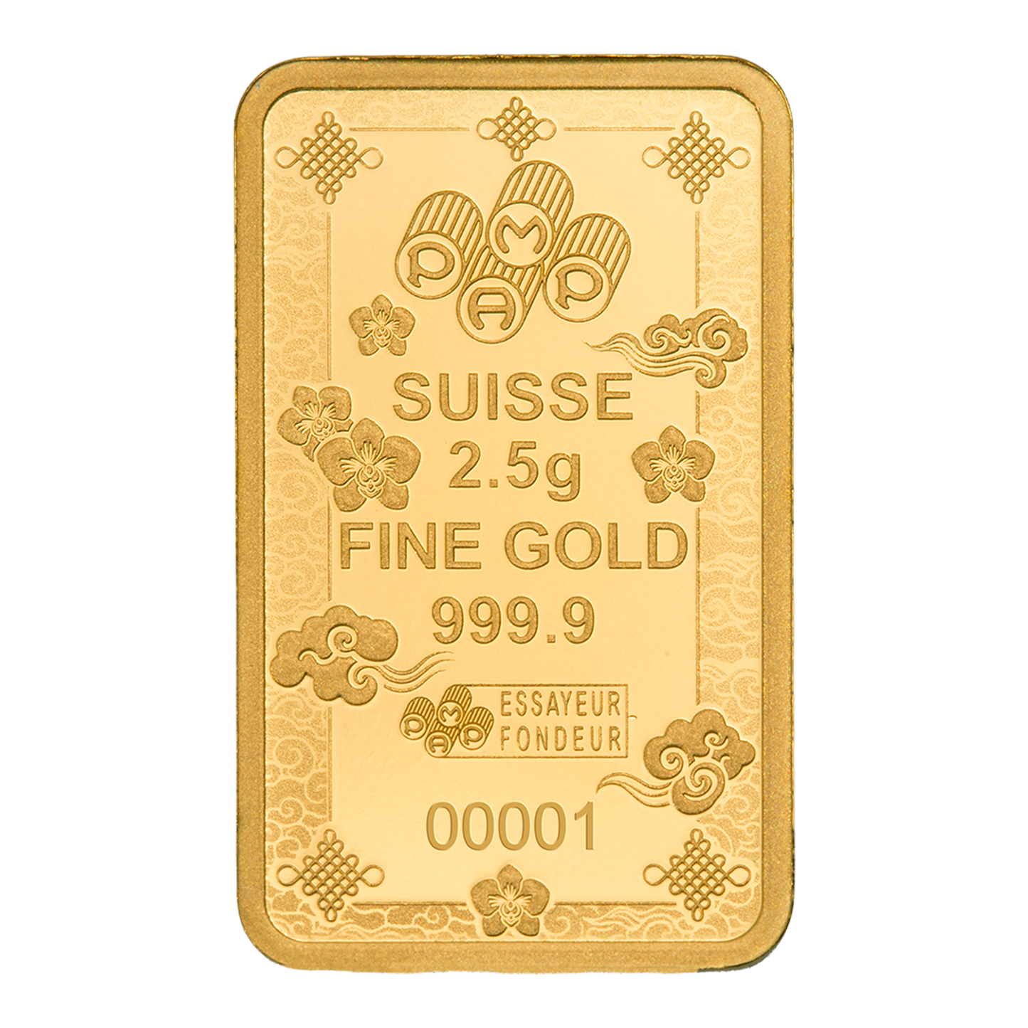 Buy 2.5 g PAMP Gold Lucky Cat Bar