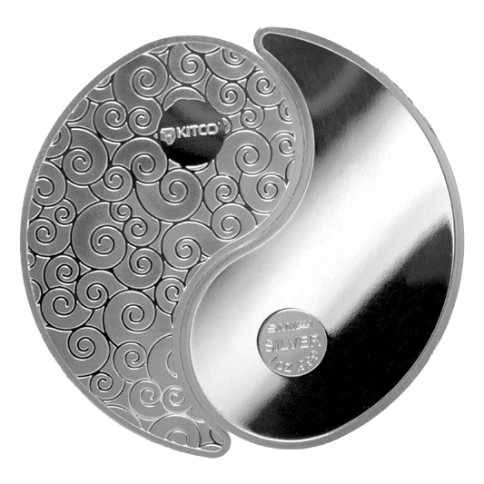 Buy 2 oz Silver Rounds Yin Yang