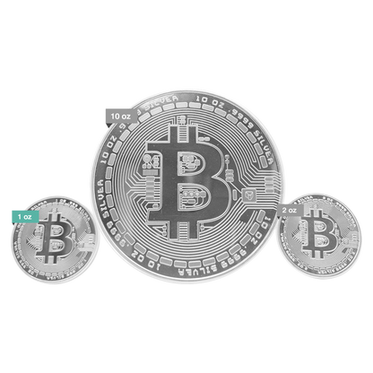Buy 2 oz Silver Bitcoin Round .9999