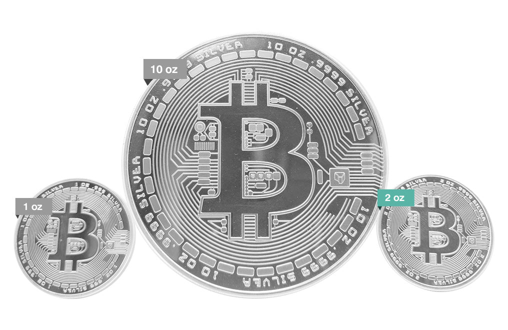Buy 2 oz Silver Bitcoin Round .9999