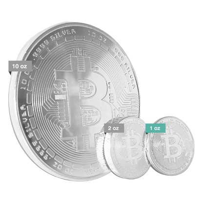 Buy 2 oz Silver Bitcoin Round .9999