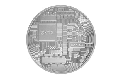 2 oz Silver Cryptocurrency Bitcoin and Ethereum Round Set