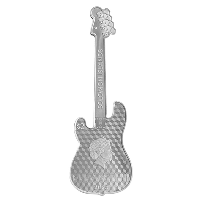 2 oz Silver Fender® Dynamic Duo Precision Bass® Guitar & Bassman® Amp Coin