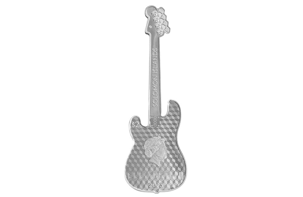 2 oz Silver Fender® Dynamic Duo Precision Bass® Guitar & Bassman® Amp Coin