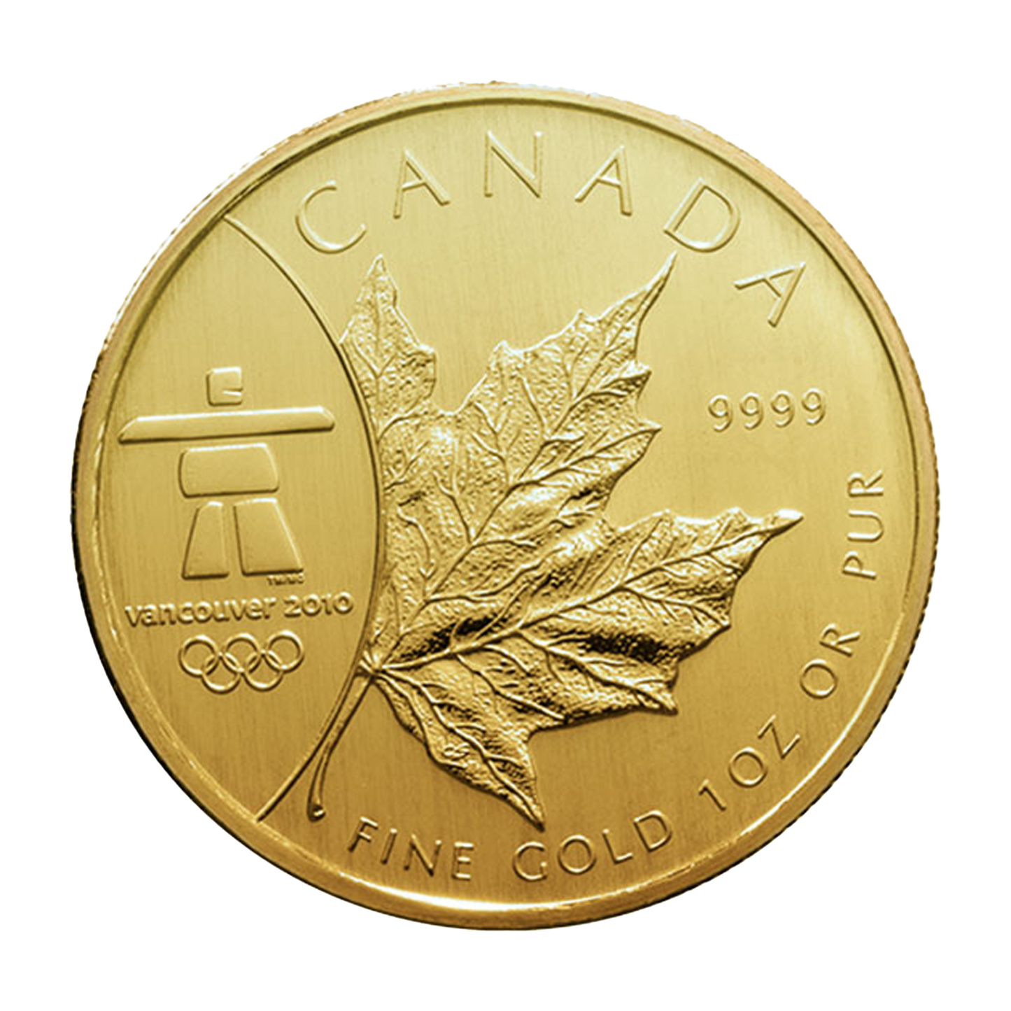 2008 1 oz Gold Maple Leaf Olympic Edition Coin